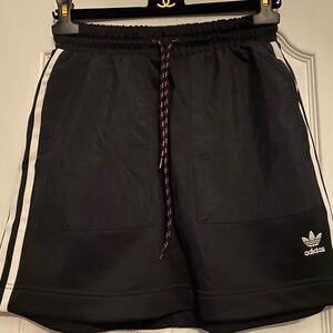 Adidas Black Mini Skirt with White Accents